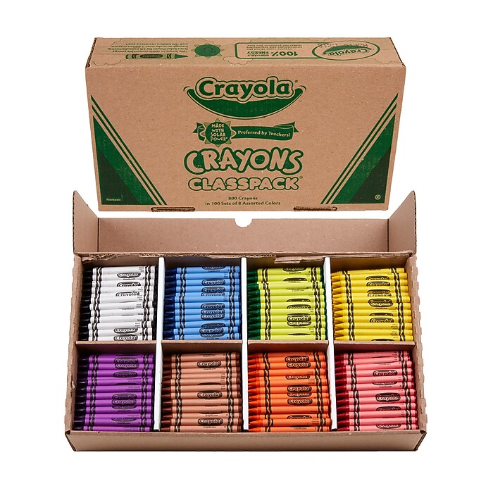Crayola Classpack Crayons, 800/Box (52-8008) | Staples