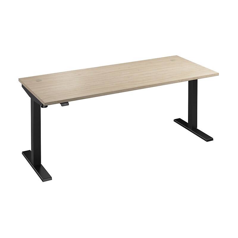 Bush Business Furniture Move 40 Series 72"W Electric Adjustable Standing Desk, Natural Elm/Black Powder Coat (M4S7230NEBK) image 1