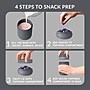bentgo Insulated Snack Container, Dark Gray, 20 oz. (BGSNKCP-DG)~#|#~E00759B0-1592-4F72-82435B0509B873F2_sc7