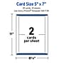 Avery Rectangle Cards, 5" x 7", Silver Border, 60/Pack (S00-F3K)~#|#~E00819E4-AAC4-4BAC-BF0AEEFA025A2A40_sc7