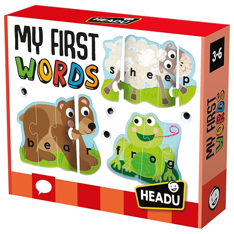 Headu My First Words Self-Correcting Puzzles, 48/Set (HDUEN20959) image 1