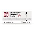 TRU RED™ Pen Dry Erase Markers, Ultra Fine Tip, Assorted, 4/Pack