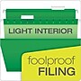 Pendaflex Reinforced Hanging File Folders, 1/5 Tab, Letter Size, Bright Green, 25/Box (PFX 4152 1/5 BGR)~#|#~E00E935A-CCC3-4903-9B8575B795A03EBA_sc7