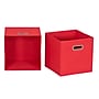 Household Essentials Medium Folding Fabric Storage Bin, 11" x 11"x 11", 23 Qt., Red, 6/Pack (825-1)~#|#~E01499B6-67A7-4533-BF4D7FBCB0E2BBFE_sc7