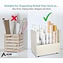 AdirOffice 21-Slot Mobile Roll File, Lockable, 28.5"H x 30"W x 15.75"D, White (625-WHI-KIT1)~#|#~E01E38DF-7A2B-4B14-A622B4159D2BE32F_sc7