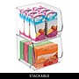iDESIGN Small Stackable Plastic Storage Bin, Clear, 6/Pack (28132M6)~#|#~E02400E6-4E35-4168-94840A36D85D9051_sc7