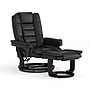 Flash Furniture LeatherSoft Recliner and Ottoman Set, Black (BT7818BK)~#|#~E028CB68-652F-46FB-BD4F3BAFBB2651AE_sc7