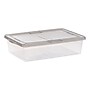 Iris 28 Quart Snap Top Plastic Snap Closure Storage Bin, Clear (500219)~#|#~E037F183-E913-4EAA-B3F28ABC53122F60_sc7