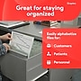 Staples® A-Z Index File Guide, Letter Size, Gray/Green, 25/Set (ST118273)~#|#~E038B461-FCFC-4B5A-9EFB513F997D9C01_sc7