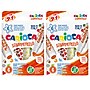 CARIOCA Stamperello Washable Kids Markers, Twin Tip, Assorted Colors, 6/Pack, 2/Bundle (CRA42279-2)~#|#~E03D98EA-6C4A-4CA4-8E0974BAB8C45292_sc7