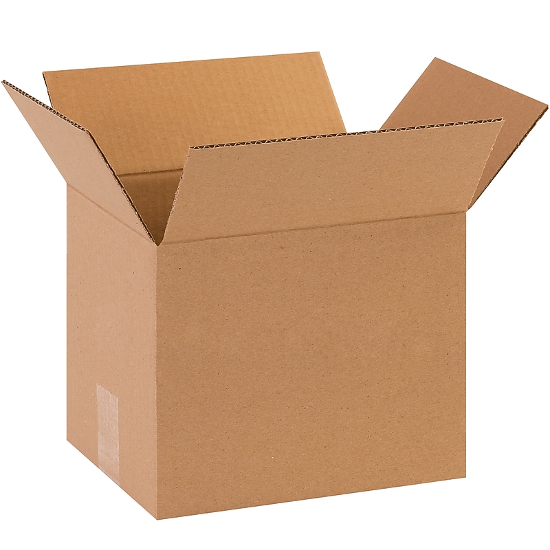 10" x 8" x 8" Corrugated Kraft Boxes, 32 ECT, 25/Bundle (BS100808X) image 1