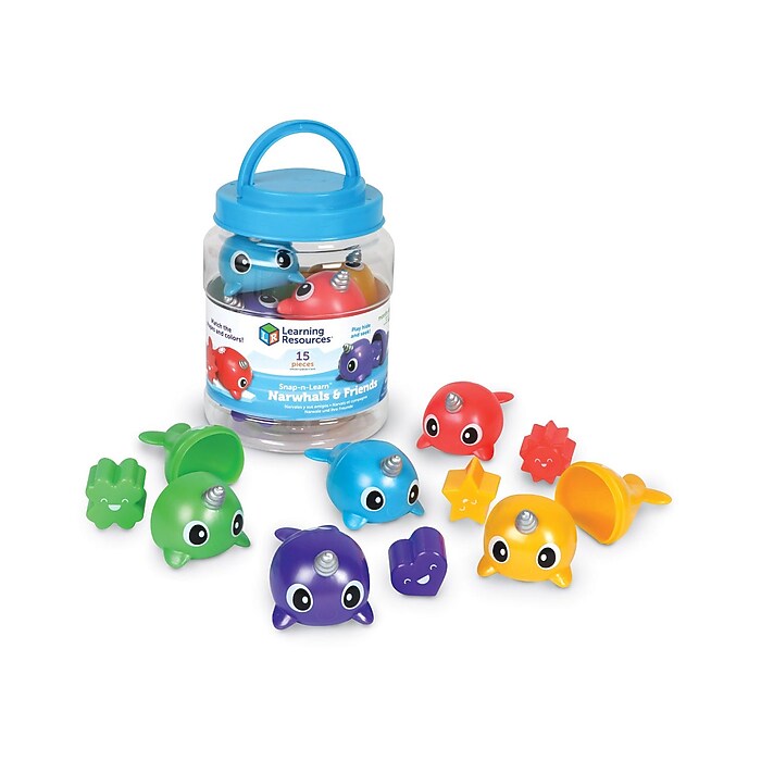 Learning Resources Snap-n-Learn Narwhals & Friends Playset
