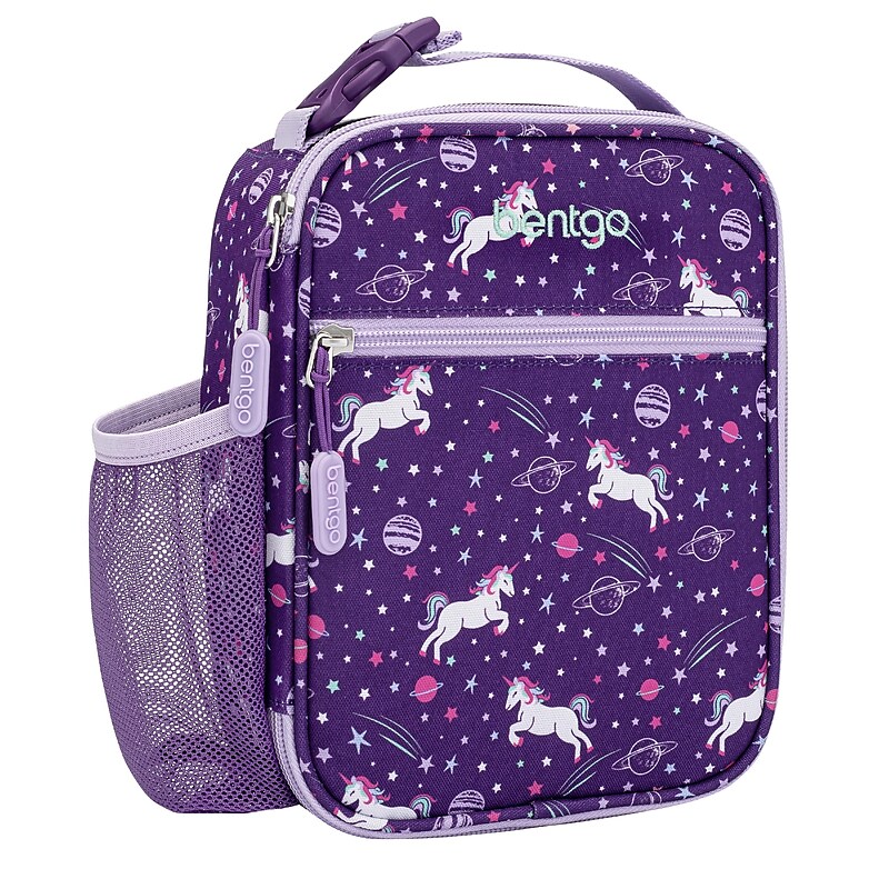 bentgo Kids Insulated Lunch Bag, 2-Compartment, Unicorn (BGKDBG-UNI) image 1