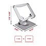 Staples TECH 10.23" x 8.85" Steel Adjustable Laptop Stand, Silver (ST62820-CC)~#|#~E058FA00-7418-4905-A966E04683D550D8_sc7