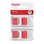 Staples Stickies Page Flags with Pop-Up Dispenser, 1" Wide, Red, 100/Count, 2/Pack (14110)~#|#~E05ACECD-BBEF-4730-A0A59FA30593C366_sc7