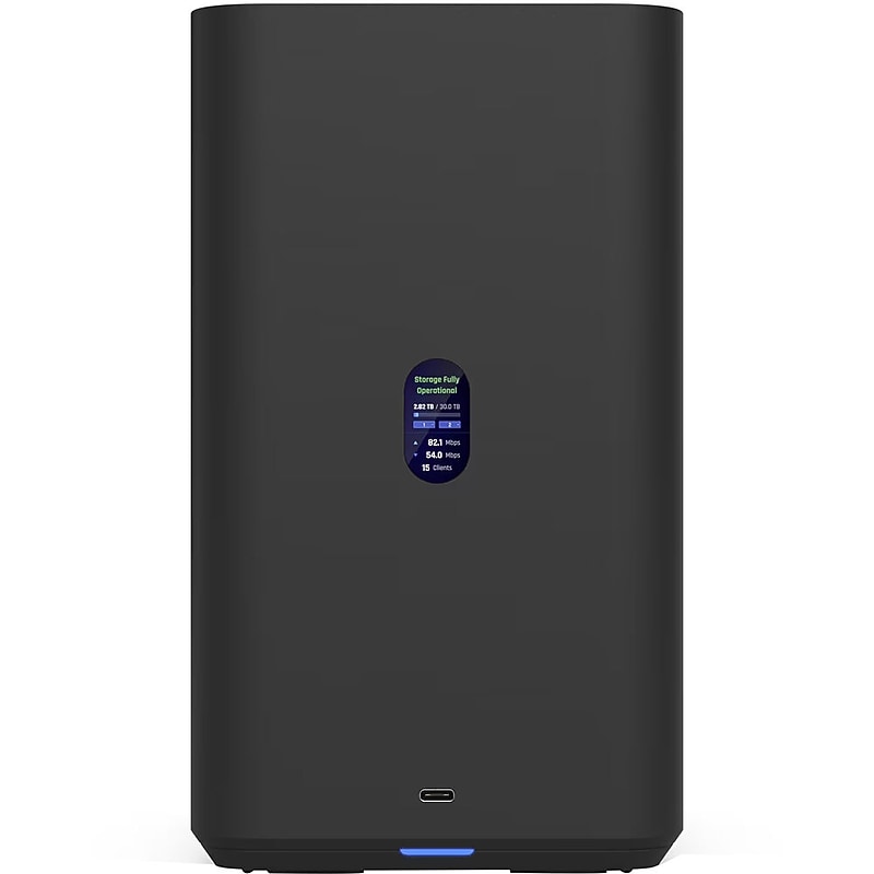 Ubiquiti UNAS 3.5" 2.5GbE USB-C External SATA III Hard Drive Enclosure, HDD, Black (UNAS-2-B) image 1