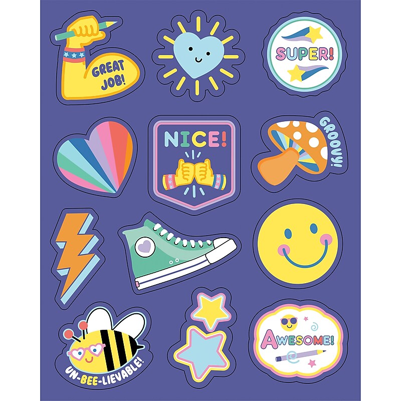 Carson Dellosa Education We Stick Together Motivational Stickers, Multicolored, 72/pack (168329) image 1