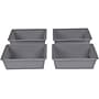 Humble Crew Large Storage Bin, Gray, 4/Pack (XL067)~#|#~E05CB130-994B-4897-BBFAD9BE3F094026_sc7