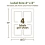 Avery EcoFriendly Laser/Inkjet Rectangle Multipurpose Labels, 4" x 3", White, 100/Pack (94252)~#|#~E05D155F-2E43-46AB-B02AA9BBCC486FD6_sc7