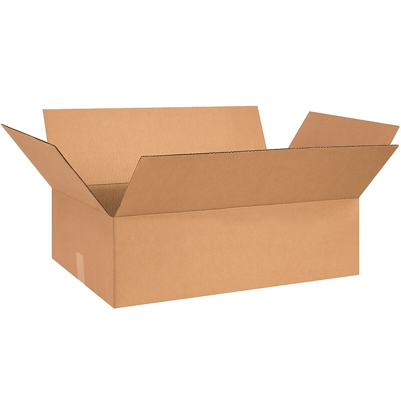 26" x 15" x 5" Shipping Boxes, 32 ECT, Brown, 20/Bundle (26155) image 1