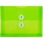 JAM Paper Premium Plastic Filing Envelope with Button & String Closure, Lime Green, 3/Pack (920B1LIX3)~#|#~E05F59FA-3AD1-4256-83A5E14DE0AB89E2_sc7