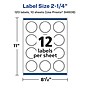 Avery Laser/Inkjet Multipurpose StarburstLabels, 2.25" Dia, Glossy Clear, 120/Pack (94608)~#|#~E0617183-A31B-42BA-81723D99C52854FF_sc7