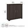 Bush Furniture Cabot 30"H Small Storage Cabinet with 2 Shelves, Heather Gray (WC31798)~#|#~E063FA44-1777-4186-B110DCBFAD8B1070_sc7
