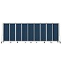 National Public Seating Robo Series 9-Panel Folding Mobile Room Divider, 72"H x 210"W, Blue Fabric (RDG6-9PT04)~#|#~E06538E6-583A-433E-9E077D4AEF0F0C61_sc7