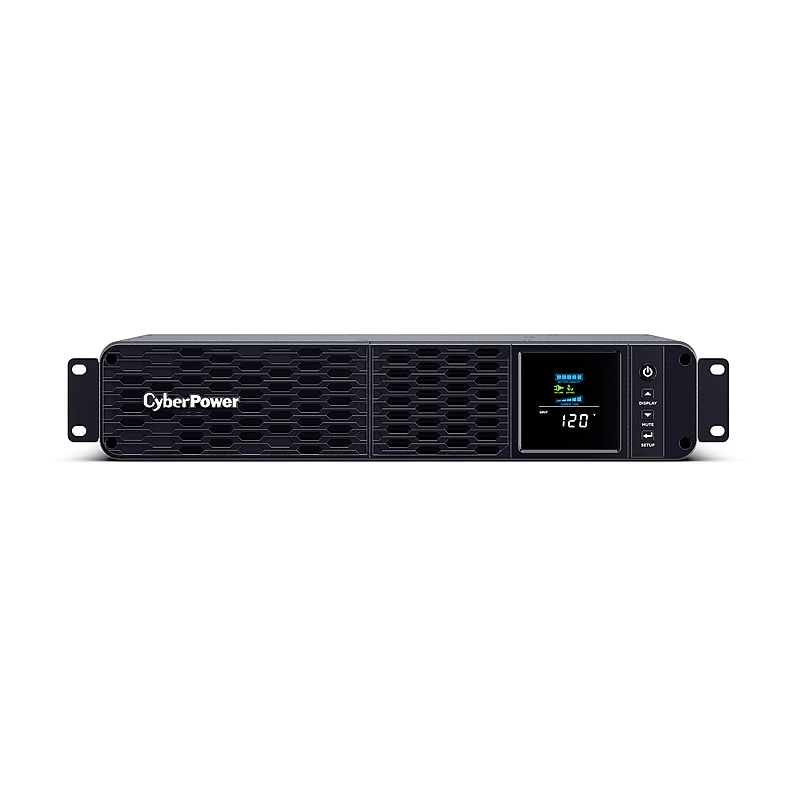 Cyberpower PFC Sinewave 1500VA 2U UPS, 8 Outlet, Black (CP1500PFCRM2U) image 1