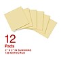 Staples Pop-up Ultra Sticky Notes, 3" x 3", Sunshine Collection, 100 Sheets/Pad, 12 Pads/Pack (ST62896)~#|#~E06AD6FB-6F2A-4216-AF0E30277F3CE4AC_sc7
