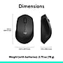 Logitech M330 Silent Plus Wireless Optical USB Mouse, Black (910-004905)~#|#~E06AEDAC-18C8-43B4-BF5B4D689A0E0CB4_sc7