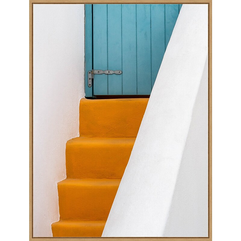 Amanti Art stairs by Markus Auerbach Framed Canvas Wall Art Print, 32" x 42" (A42678027507) image 1