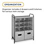 Whitmor Freestanding 12-Compartment Organizer, Gray (5455-10143)~#|#~E070B60E-02D3-47EC-AC2596D34D510B93_sc7