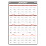 2026-2027 Staples 32" x 48" Academic Yearly Dry Erase Wall Calendar, Reversible, White/Red/Gray (ST54274-27)~#|#~E072C362-42FD-4E99-9F4693FF015FBAE4_sc7