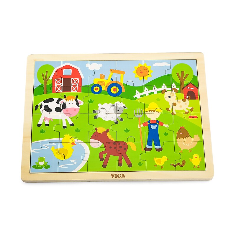 The Original Toy Company 24-Piece Farm Classic Jigsaw Puzzle (OTC50197) image 1