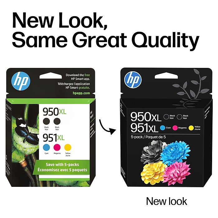 HP 950XL/951XL Black/Cyan/Magenta/Yellow High Yield Ink Cartridge