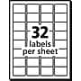 Avery TrueBlock Laser Durable ID Labels, 1-1/4" x 1-3/4", White, 1,600 Labels/Box (6576)~#|#~E081FDAA-EA6A-4AD1-9A95743C24DB6CC4_sc7