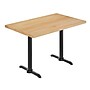 Flash Furniture Bennett Wooden Commercial Indoor Table, 48" x 30", Natural Top/Black Base (GSF3048NTT0522)~#|#~E083810D-5339-4F98-A095523C3BA40710_sc7