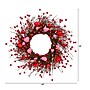 Nearly Natural 18-in Artificial Valentine-fts Day Heart & Berry Twig Wreath (W1412)~#|#~E08F8A55-A750-49C1-94CD17D1C603A17A_sc7