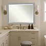 Amanti Art Brushed Nickel Frame Wall Mirror, 33.5" x 43.5" (A42674593696)~#|#~E096B14B-CA46-4964-9D5AEA38E3CC1B41_sc7