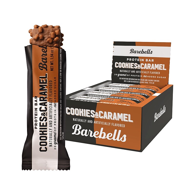Barebells Cookies and Caramel Protein Bar, 1.94 oz., 12 Bars/Box (B1076-USA) image 1