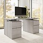 Bush Business Furniture Stratus 60"W Electric Rectangular Adjustable Standing Desk with Drawers, Platinum Gray (SUT009PG)~#|#~E09CFA4C-1CFA-458F-AD2F00AA89BF45A6_sc7