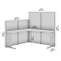 Bush Business Furniture Office in an Hour 63"H x 65"W L-Shaped Cubicle Panel Workstation, Natural Elm (WC36594-03K)~#|#~E0A3B5C2-04A0-452C-98F870C08FBC668C_sc7