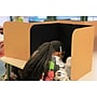Classroom Products Foldable Cardboard Freestanding Privacy Shield, 20"H x 20"W, Black/Kraft, 20/Box (2020 BK)~#|#~E0A8DA73-0C0E-46D3-972892B61D301158_sc7