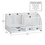 Mind Reader 7-Compartment Metal Desk Organizer File and Accessory Storage, White (JOEORG-WHT)~#|#~E0B006F3-1F86-4405-823CAD52E600AECD_sc7