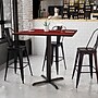 Flash Furniture Square Laminate Table Top with 33" x 33" Bar-Height Table Base, 42" x 42", Mahogany (XUMA4242T3333B)~#|#~E0B36EEA-2E8A-4AAB-B12C6F9EC2AC5FDE_sc7