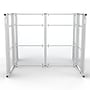 VersaDesk WorkNest 66"H x 81"W 2 Person H-Shaped Cubicle Panel Workstation, White (WNCH-7296-W)~#|#~E0B68AAD-952E-405B-BA79FEA9FFCDAF6E_sc7