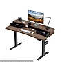 Huanuo 55"W Electric Rectangular Adjustable Standing Desk with Riser and Drawers, Walnut (HNESD101WN)~#|#~E0B6E5C4-270E-4FF6-9CAB7F43C91A9B98_sc7