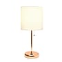 Creekwood Home Oslo 19.5" LED Table Lamp with USB Port, Rose Gold/White Shade (CWT-2013-RG-LB)~#|#~E0BDF6C8-629A-4607-9AEE75DAB7120B3C_sc7