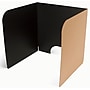 Classroom Products Foldable Cardboard Freestanding Privacy Shield, 20"H x 20"W, Black/Kraft, 20/Box (2020 BK)~#|#~E0BE6F77-3A4A-4431-84F32986826285E4_sc7